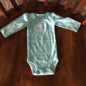 Long sleeve newborn onesie